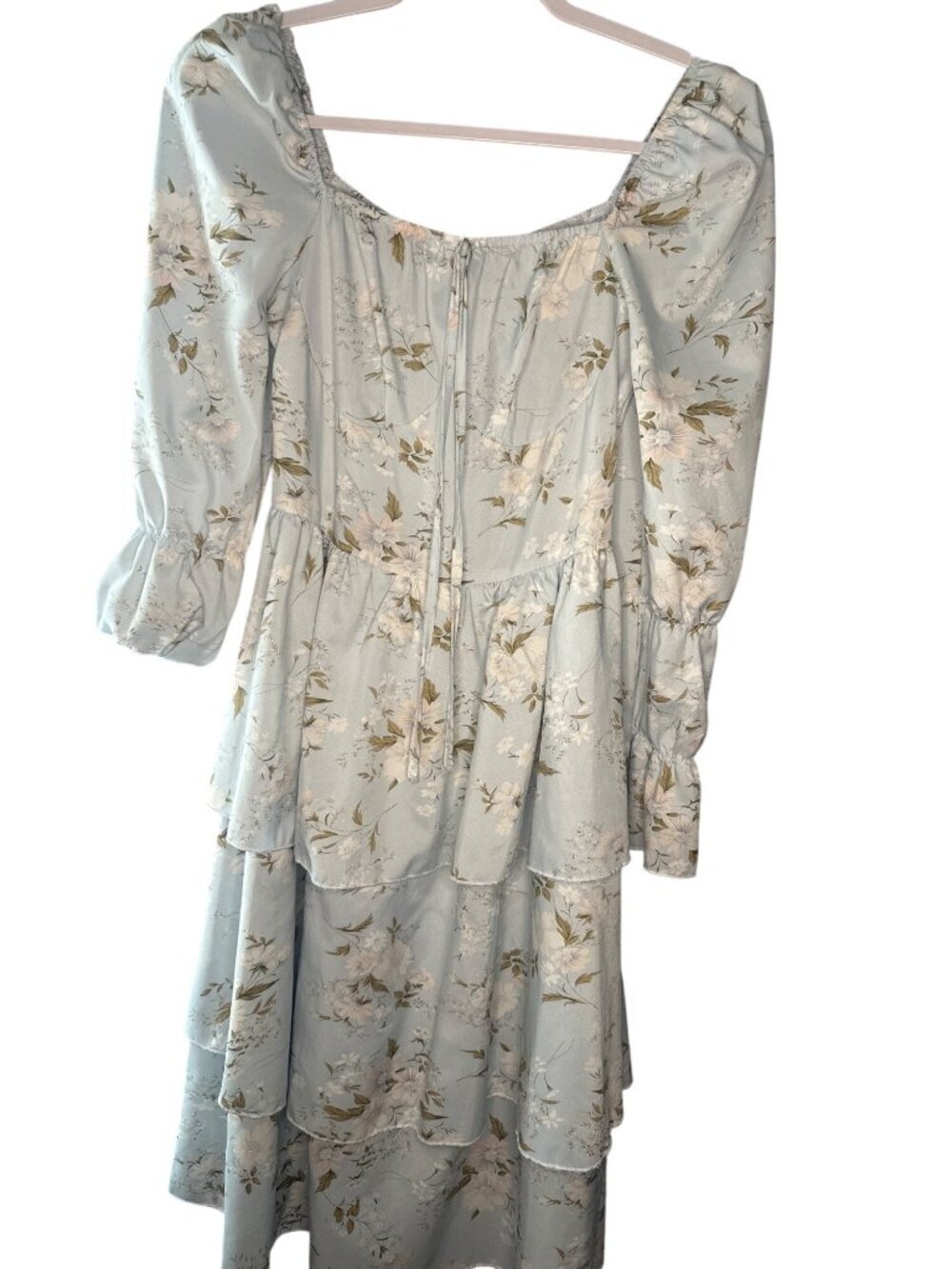 Eilly Bazar XS Cottagecore Fairy Dress Floral Flowy Boho Summer Mini lightweight